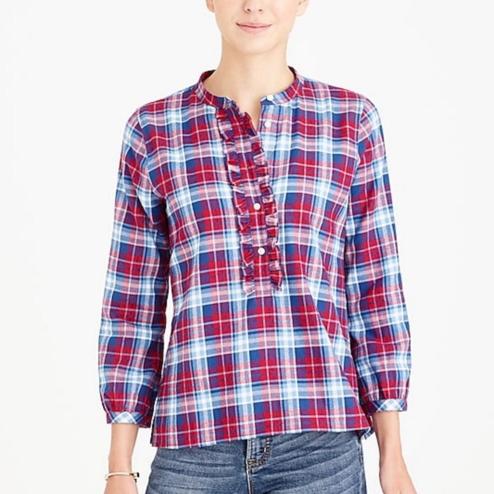 NWT J. Crew Flannel Top